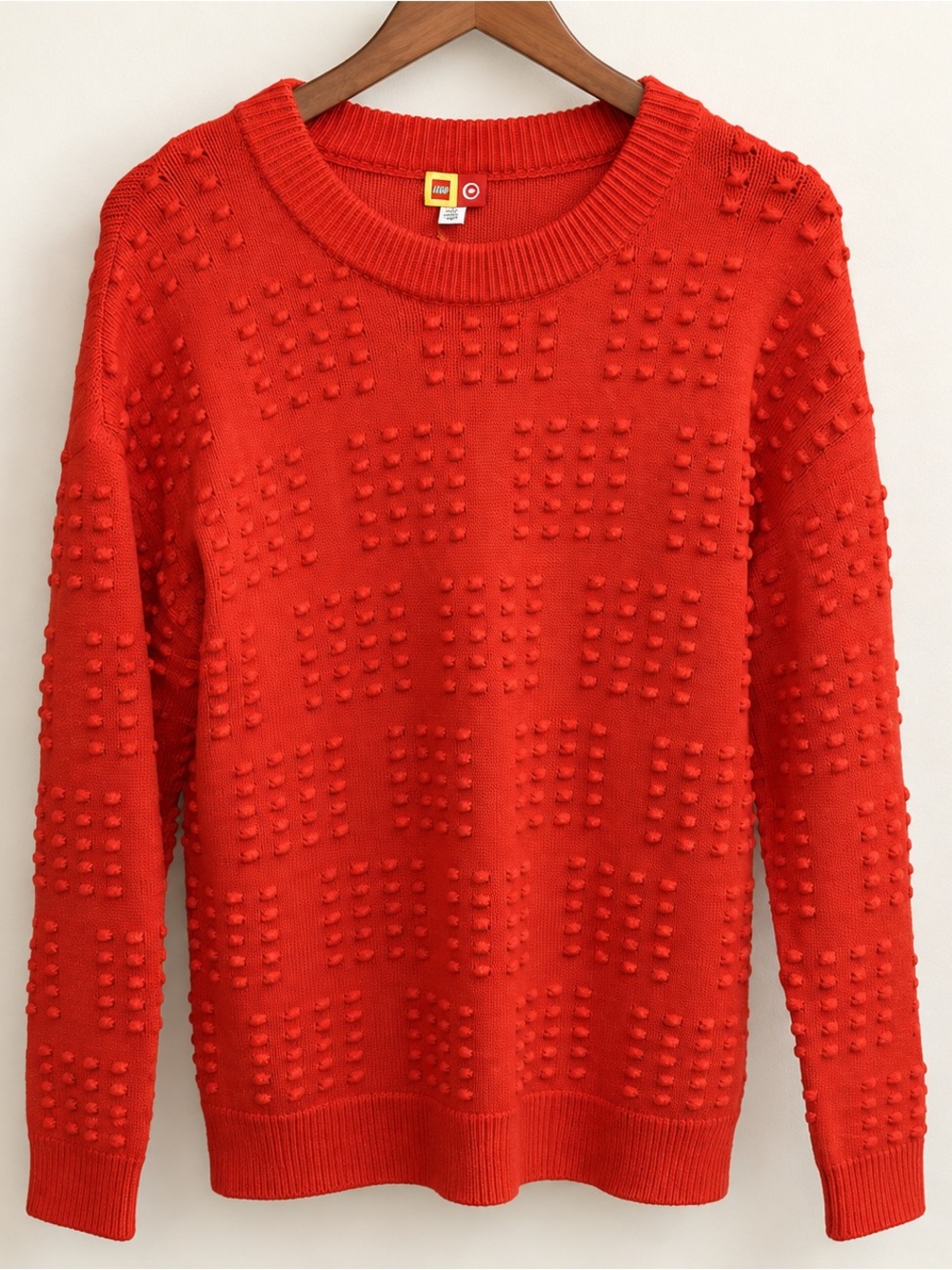 NWT LEGO x Target Men’s M Orange Textured Brick Sweater